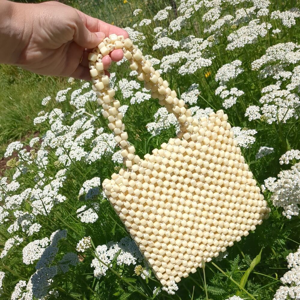 The Sak Boho Y2K Being Acrylic beads Style Beaded Tote Handbag Purse